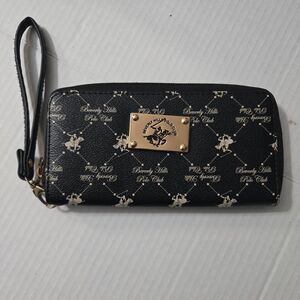 Beverly Hills Polo Club Black Wristlet Wallet